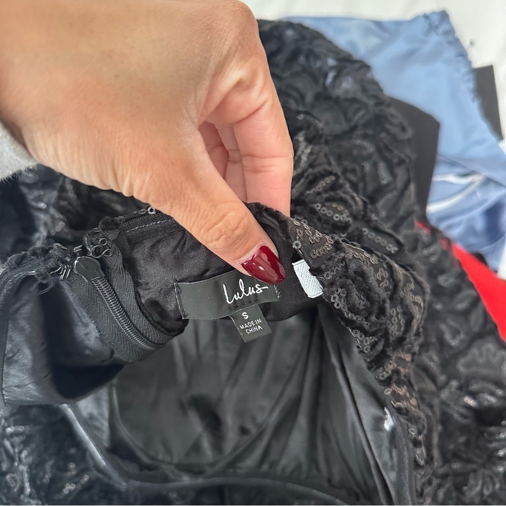 LULU’S STATELY AURA MESH VELVET STRAPLESS BUSTIER MAXI DRESS - Picture 16 of 16